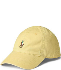 Polo Ralph Lauren Stretch-Cotton Twill Ball Cap Corn Yellow, Adjustable