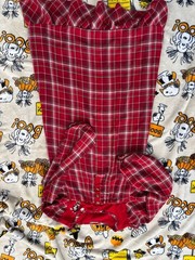 Disney Store Mickey and Minnie Mouse Holiday Plaid Flannel Nightshirt