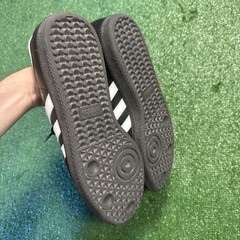 Adidas Samba Shoes Mens Size 10.5 Black Leather Indoor Soccer Sneakers 034563