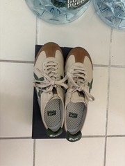 Onitsuka Tiger Mexico 66 Low Top Lace-Up Sneakers Beige/Green 1183C102-250