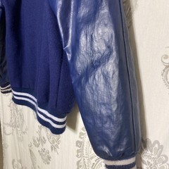 Vintage Howe Snap Button Varsity Jacket Wool Size 36 Blue Made In Usa
