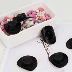 10/30 Plastic Mini Hat Western Cowboy Cowgirl Cute Miniature Hat for Party Acces