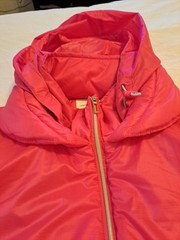 Nike Golf Hot Pink Zip up Puffer Jacket Hooded Size L EUC Returns Accepted