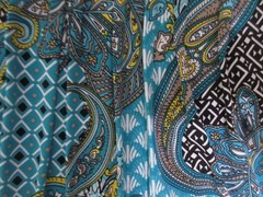 Ronni Nicole Pullover Paisley Turquoise Black & Yellow Dress, Size 10, Excellent