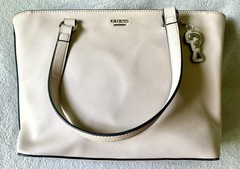 Guess Monogram Los Angeles Light Tan Hand/ Shoulder Bag