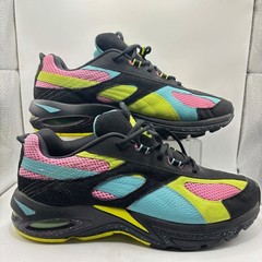 PUMA Cell Speed BLK SWxP Sneakers Mens 11.5 Black Neon Pink Lime Blue 385801-01