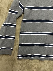 Levi’s Rugby Polo Shirt Mens Small Gray Performance Relaxed Long Sleeve Collar