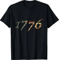 1776 Declaration Of Independence T Shirt US American Flag Patriotic Tee