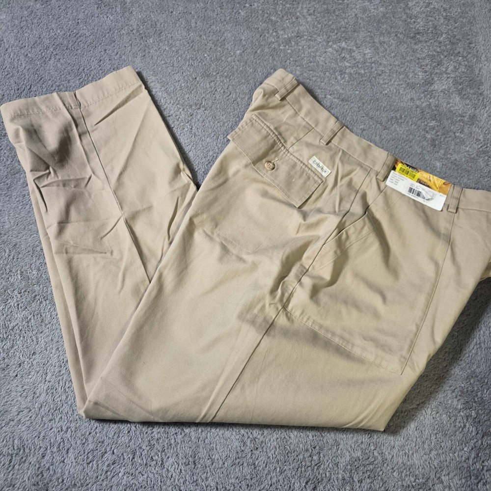 Daniel Cremieux Mens 36×30 James Pant Khaki Tan Cotton Utility Patch Pocket New