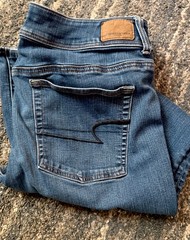 American Eagle Outfitters Bootcut Super Stretch Blue Denim Jeans Women’s 14