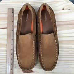 Merona Tiller Shoes Mens 13 Boat Slip On Casual Flats 098001209 Leather Brown