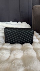 Saint Laurent Black ysl wallet/clutch/ crossbody