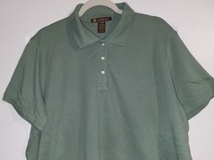 Harriton Mens Sage Green Pique Polo Shirt Size 2XL XXL NEW