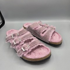 Birkenstock Florida Shearling Lavender Sandals EU 37 Narrow Womens 6-6.5 Rare