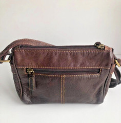 C&A ladies bag shoulder bag crossbody brown leather
