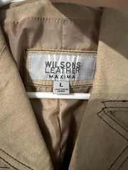Vintage 90s Wilson Maxima Suede Leather Button Up Jacket Women’s Size Large