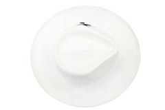 Bruno Capelo Mens White Wide Brim Straw Fedora Colonial CO-580