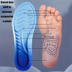 4D Mugwort Insoles Odor-Eliminating Antibacterial Comfortable Athletic Insoles