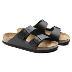 BIRKENSTOCK ARIZONA SL BLACK REGULAR/WIDE WIDTH SUPER GRIP PROFESSIONAL OCCUPATI