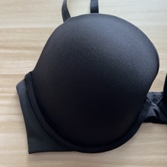 Calvin Klein 34D Push Up Plunge Bra Black Underwire Convertible Straps $52 NEW