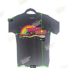 Reading Rainbow T-Shirt “We Love Fine” For Fans By Fans Cool Campy Retro Sz Sm