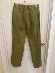 NWOT Flamingals Green Women’s Stretch Pants Size M Medium
