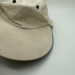 VTG 80s 90s Columbia Hat Fishing Flap Cap Big Bill Made in USA Beige Tan Large