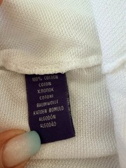 Ralph Lauren Purple Label White Cotton Polo Shirt Women’s Large Luxury