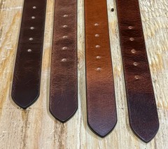 Men’s Full Grain Buffalo Leather Belt – Handmade USA, Casual Work, 1.5″ Wide