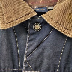 Vintage Rip Curl 90s Plaid Lined Trucker Jacket Blue Corduroy Collar Women’s M