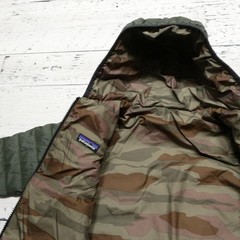 Patagonia Jacket Toddler Boys 3T Green Hooded Down Quilted Puffer Zip Winter