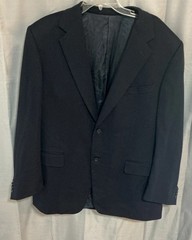 Canali Black Wool-Cashmere 2-Button Single-Breasted Notch EU 54R/US 44R Italy