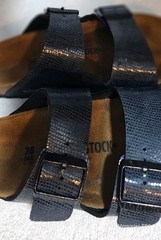 Birkenstock Arizona Metallic Leather Sandals Black US 7/EU 38/UK 5