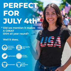 Womens Merica Banging Since 76 T Shirt Funny Fourth Of July American Fireworks