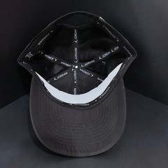 Jordan Black Adjustable Baseball Cap Metallic Black Logo