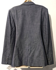 NWT Halogen Women’s One Button Blazer Jacket Sz 16 Polyester Blend Smooth Lined