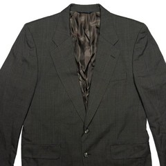 Vintage Burberrys Suit Prorsum 2 Piece 100% Wool Windowpane Plaid Union Made 42R