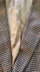 Hart Schaffner Marx Backers Hounds Tooth Wool Sport Coat Size 46 L
