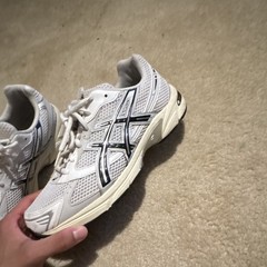 ASICS GEL-1130 Men’s Low Top Mesh Lace-Up Sneakers White/Cloud Grey Running