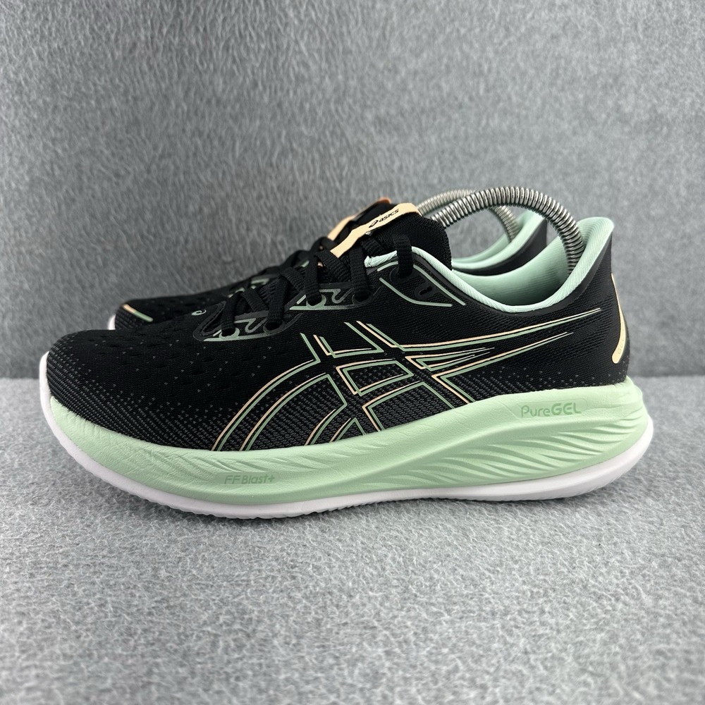 Asics Gel Cumulus 26 Womens Size 9.5 Black Mint Athletic Running Shoes Sneakers