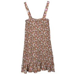 American Eagle Smocked Floral Mini Dress Cottagecore Daisy Print Ruffle Hem