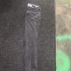 Bonobos Gray Slim Fit Chino Pants 32W Cotton Twill Flat Front Pockets