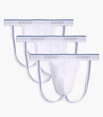 2(X)IST Men’s Cotton Stretch Jock Strap 3-Pack