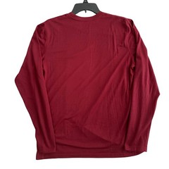Nike Dri-FIT Mens Medium Maroon Long Sleeve Performance Shirt Athletic Running