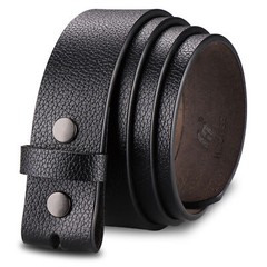 HJONES 38mm Men’s Replacement Belt Leather Belt Strap Without Buckle 1 1/2” Wide