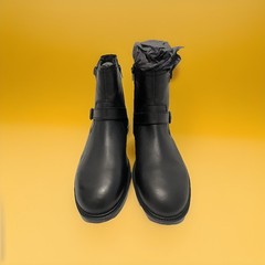 P-Lisbon Leather Buckle Boots for Men Size 10M by Steve Madden