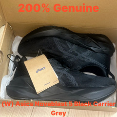 (W) Asics Novablast 5 Black Carrier Grey