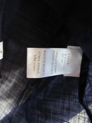 Frank & Eileen Finbar Blue Checkered Button Down Long Sleeve Shirt Size XS NWOT