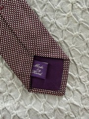 NWOT Authentic RALPH LAUREN Purple Label England Made Silk Neck Tie Excellent