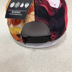 Bioworld RWBY Snapback Flat Brim Black Multicolor One Size Anime Hat